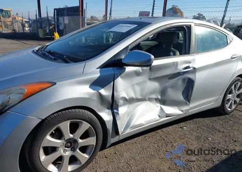 2013 Hyundai Elantra Limited из США, поврежденный, VIN KMHDH4AEXDU494812